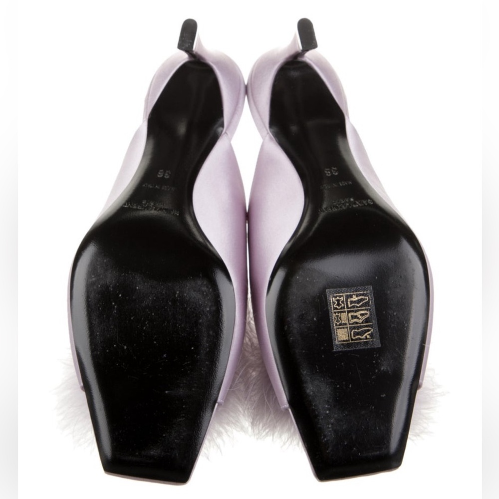 Saint Laurent Feather Embellished Mules - Picture 5 of 5